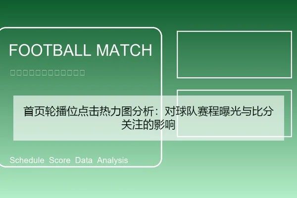 首页轮播位点击热力图分析：对球队赛程曝光与比分关注的影响
